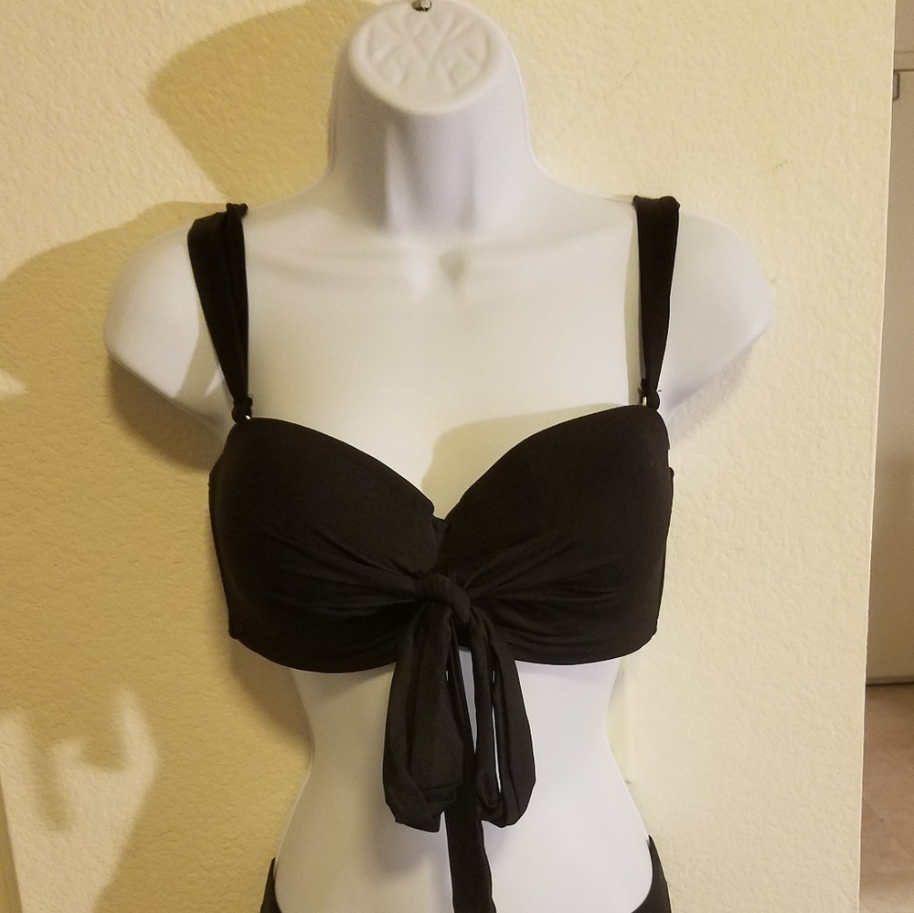 Black swim top